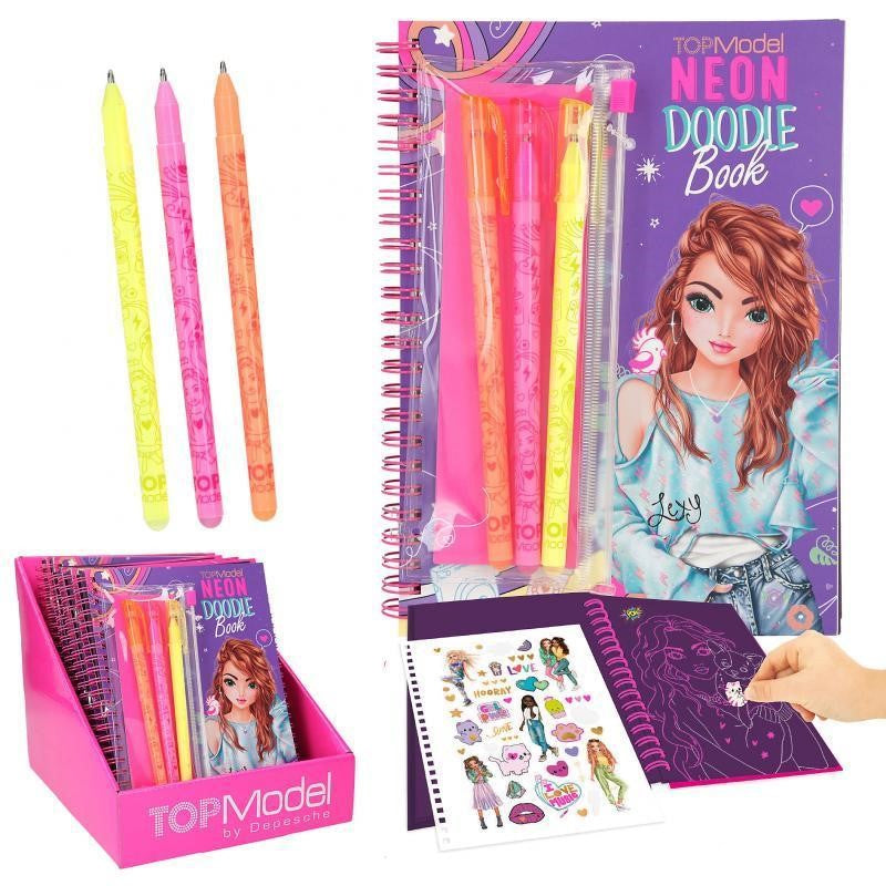 Buy Top Model Neon Doodle Book With  Neon Pen Set | Yallatoys.com