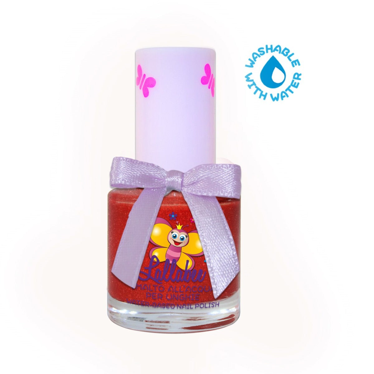 Buy Lallabee Pearly Red Fuocherello Water Based Nail Polish | Yallatoys.com