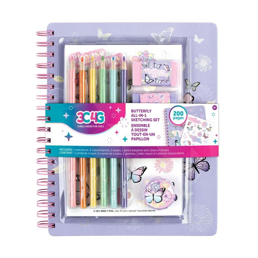Buy 3C4G Butterfly All in 1 Sketching Set | Yallatoys.com