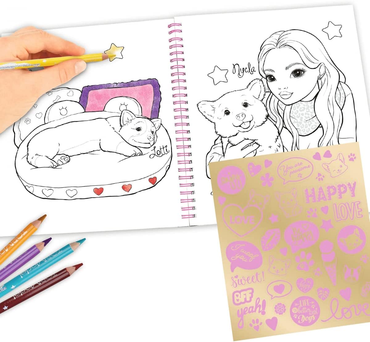 Buy Top Model Colouring Book Corgi with 20 Double Printed Pages | Yallatoys.com