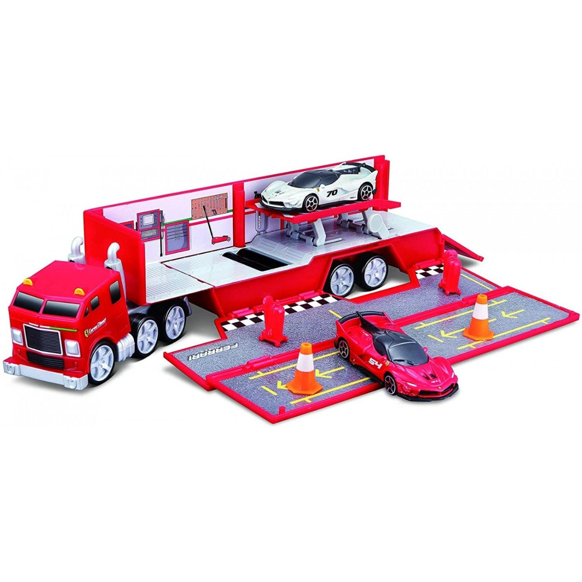 Buy Maisto Fresh Metal Ferrari Evolution Hauler With 2 Cars | Yallatoys.com
