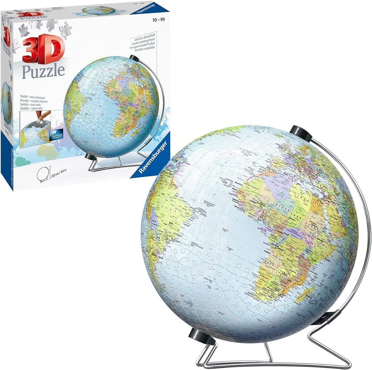 Buy Ravensburger World Globe V Stand 540pcs 3D Jigsaw Puzzle | Yallatoys.com