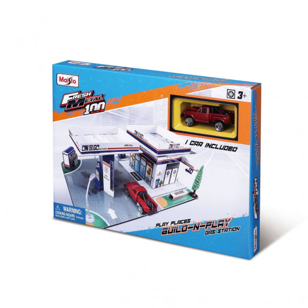 Buy Maisto Fresh Metal Build N Play Gas Pump Playset | Yallatoys.com