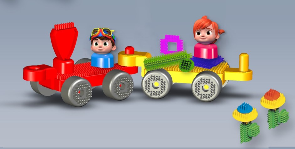 Buy Cocomelon Train Kit Building Blocks | Yallatoys.com