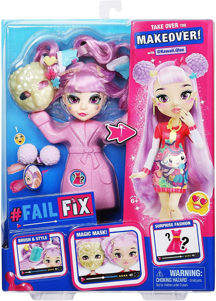 Buy Failfix Kawaii Qtee Total Makeover Doll Pack | Yallatoys.com