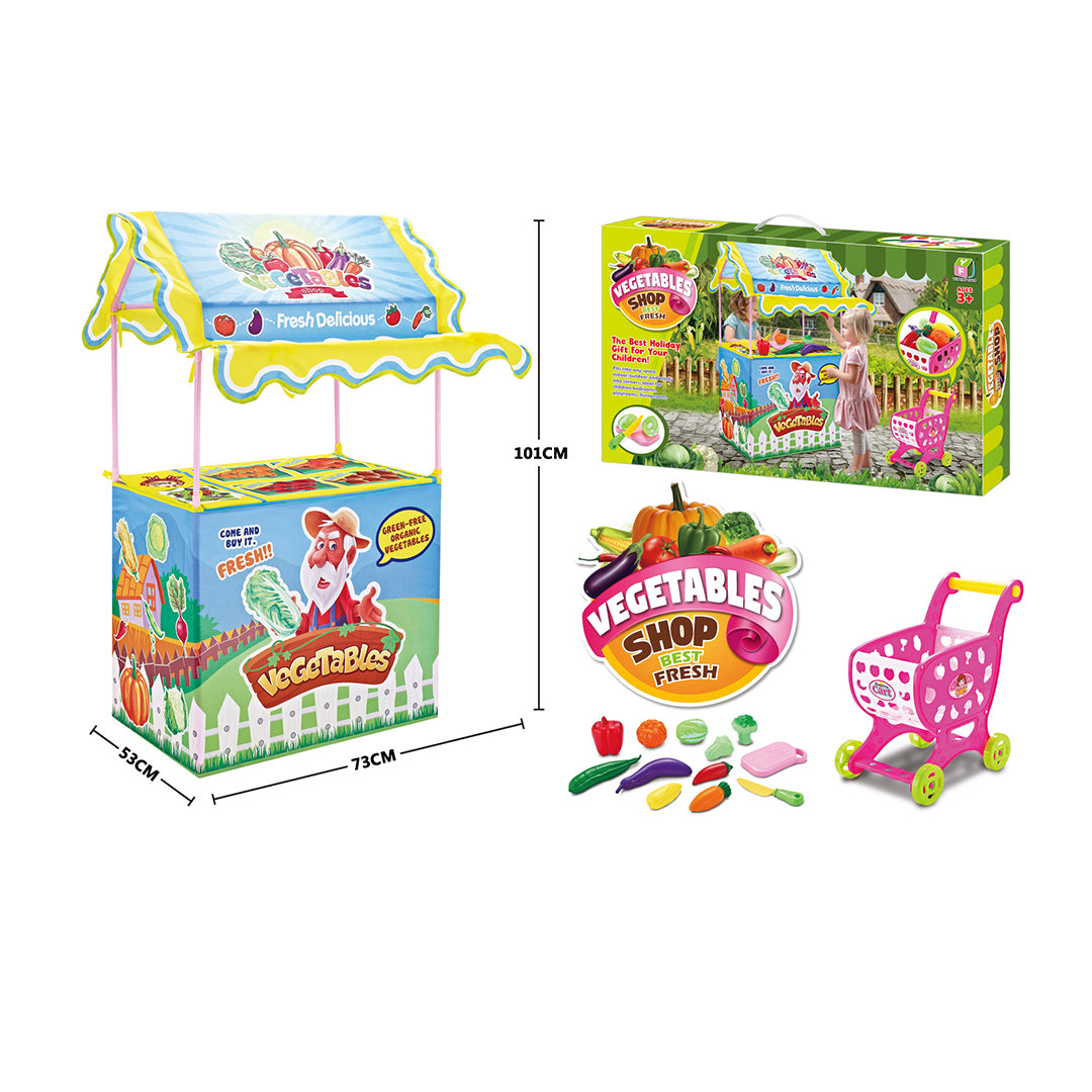 Buy Vegetable Shop With Cart | Yallatoys.com