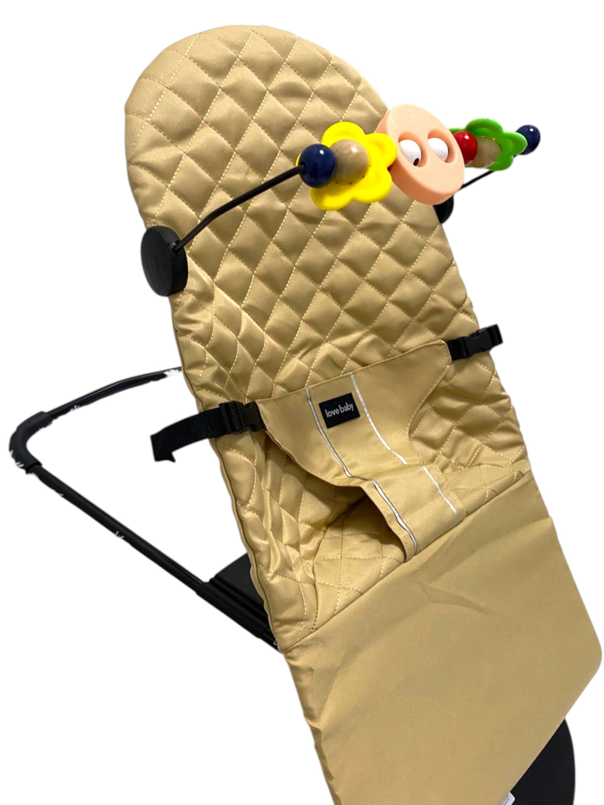 Kinder Valley Light Weight Snuggle Bouncer with Toys Beige Kinder Valley Yallatoys
