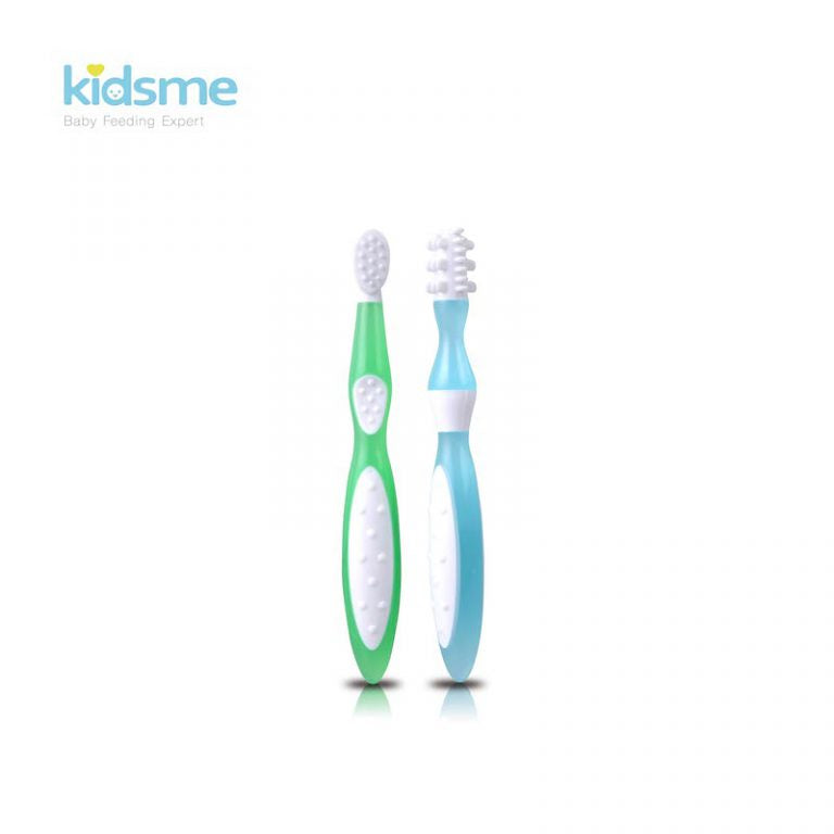 Kidsme First Toothbrush Set Blue & Green Kidsme Yallatoys