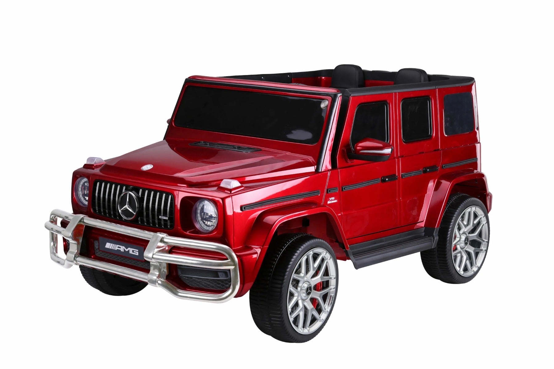 Buy Mercedes Benz AMG 12V G63 G Wagon 2 Seater Kids Battery Operated Ride On Car With Remote Control Red | Yallatoys.com