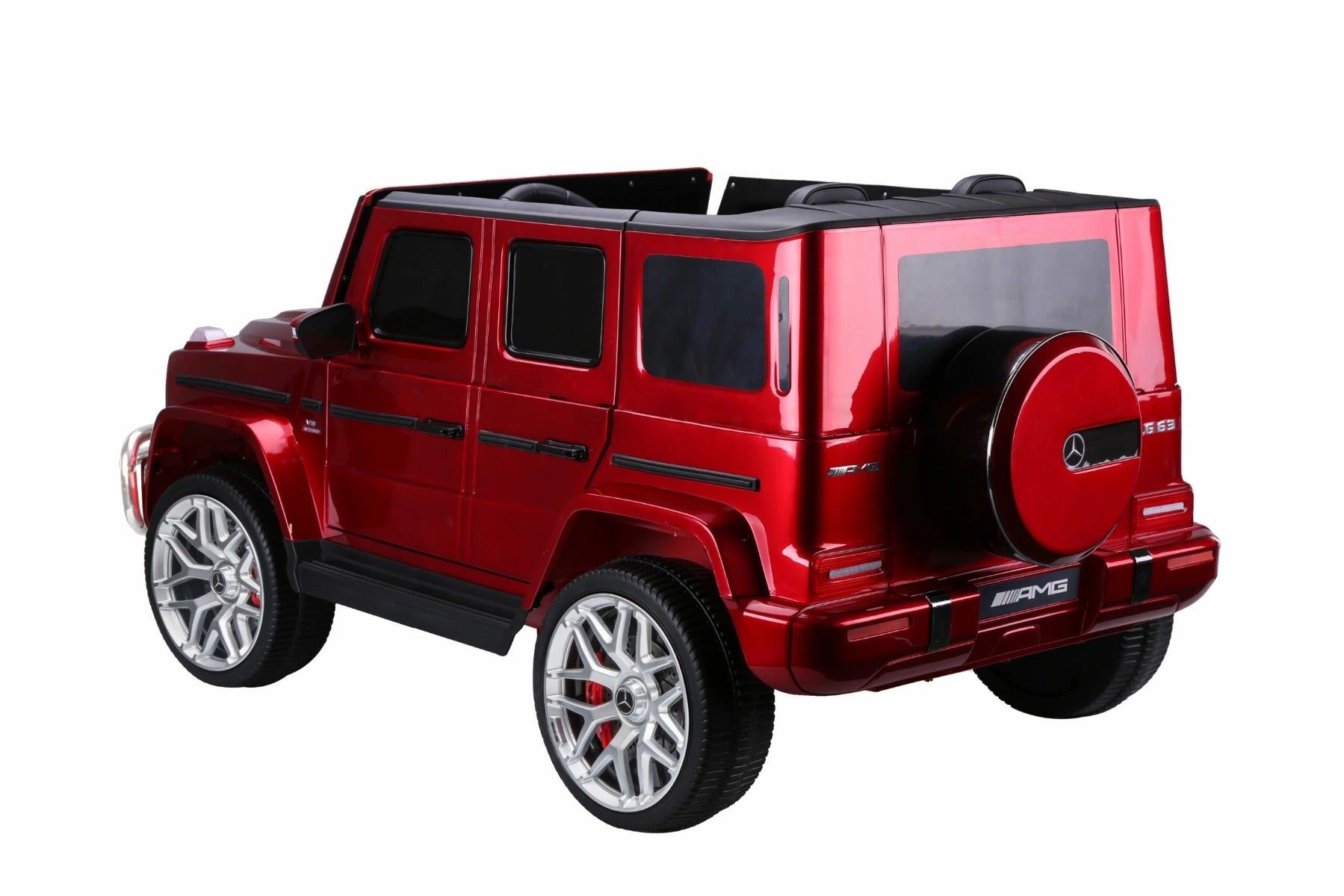 Buy Mercedes Benz AMG 12V G63 G Wagon 2 Seater Kids Battery Operated Ride On Car With Remote Control Red | Yallatoys.com