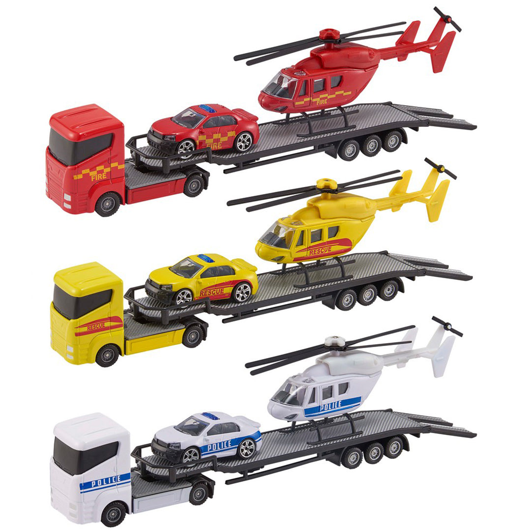Buy Teamsterz Emergency Heli Transporter (Sold Separately Subject to Availability) | Yallatoys.com