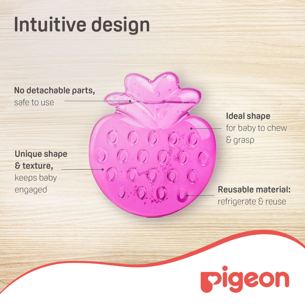Pigeon Cooling Teether Strawberry Pigeon Yallatoys