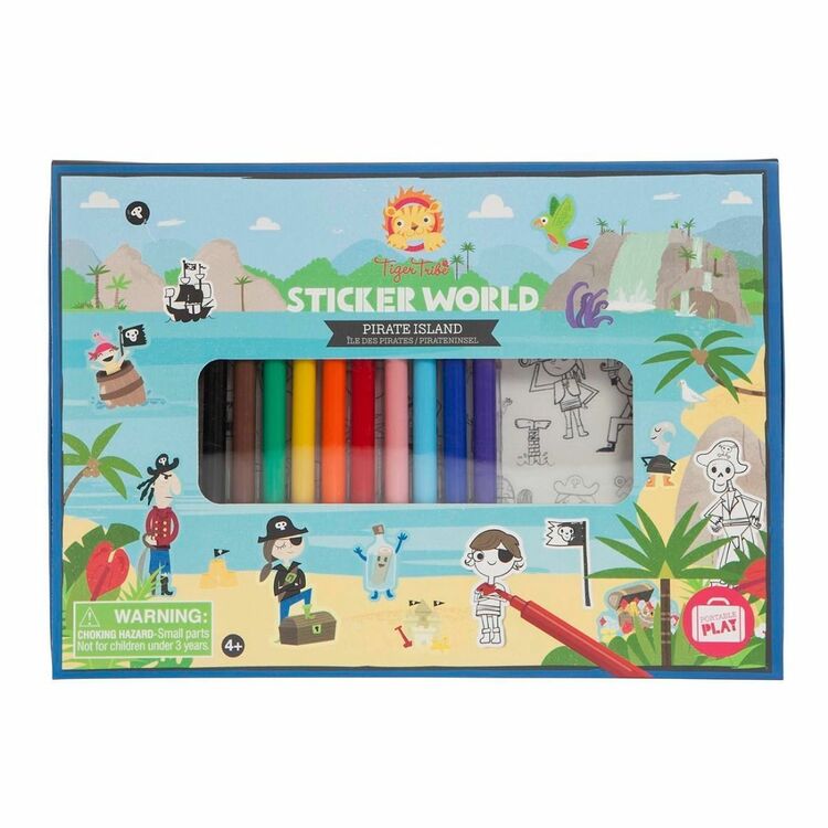 Buy Tiger Tribe Sticker World Pirate Island | Yallatoys.com