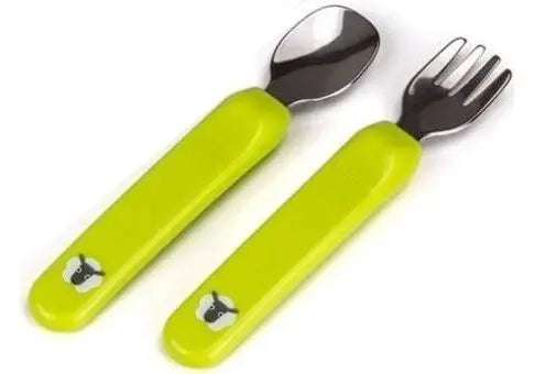 Kidsme Premier Spoon & Fork Lime Kidsme Yallatoys