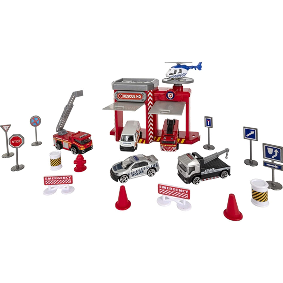 Buy Teamsterz Emergency Station Set 21Pc | Yallatoys.com