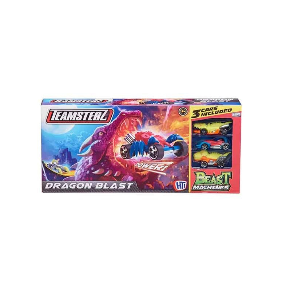 Buy Teamsterz Beast Machine Dragon Blast with 3 Cars | Yallatoys.com