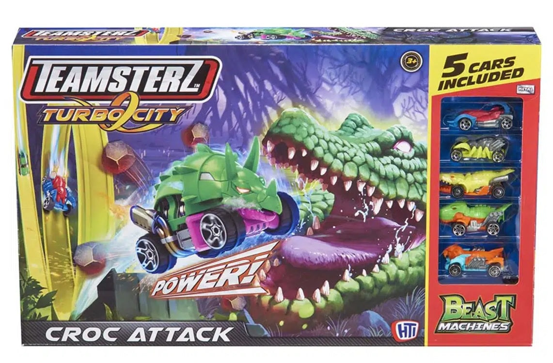 Buy Teamsterz Beast Machine Croc Attack with 5 Cars | Yallatoys.com