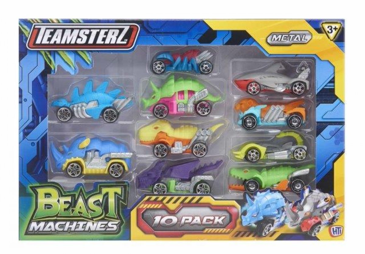 Buy Teamsterz Beast Machine Dino Car Play Set 10 Die Cast in a Pack (Sold Separately Subject to Availability) | Yallatoys.com