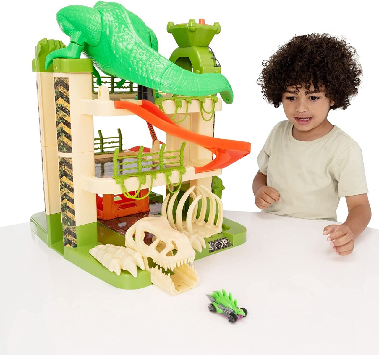 Buy Teamsterz Beast Machines Monster Mayhem A Chomping Dinosaur & Dinosaur Bones Launcher with 1 Beast Machines Car | Yallatoys.com