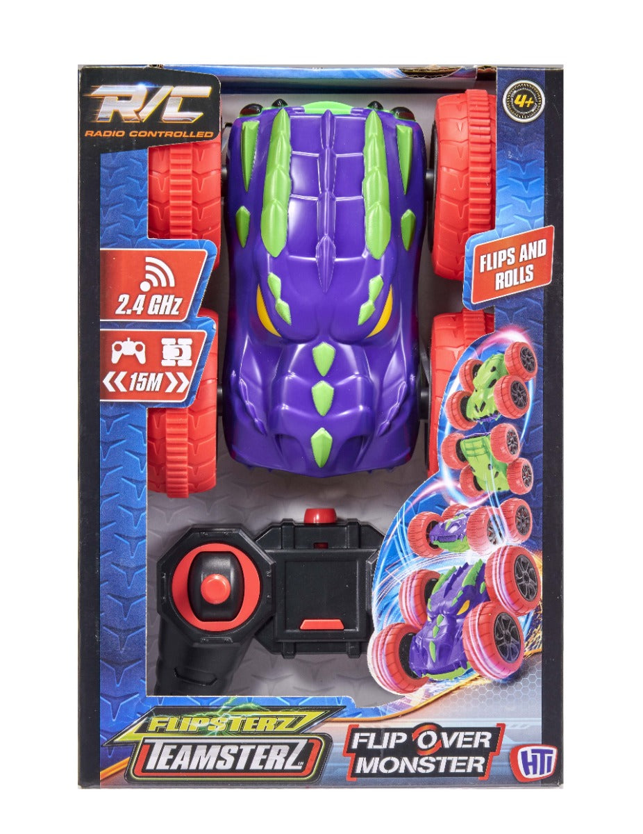Buy Teamsterz Flipsterz Remote Control Flip Over Monster Car 2 colour in 1 | Yallatoys.com