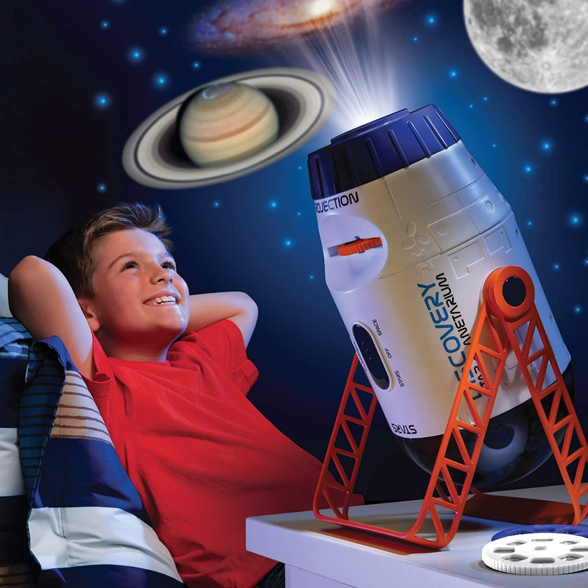 Buy Discovery Mind Blown 2 In 1 Reversible Planetarium Space Projector 360 Degree Rotation Moving Stars Mode And Stationary Viewfinder Mode | Yallatoys.com