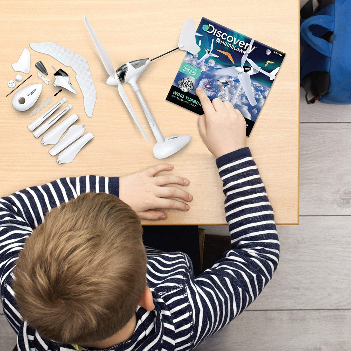 Buy Discovery Mind Blown Wind Turbine Glider Kit Steam Science Experiment For Kids | Yallatoys.com