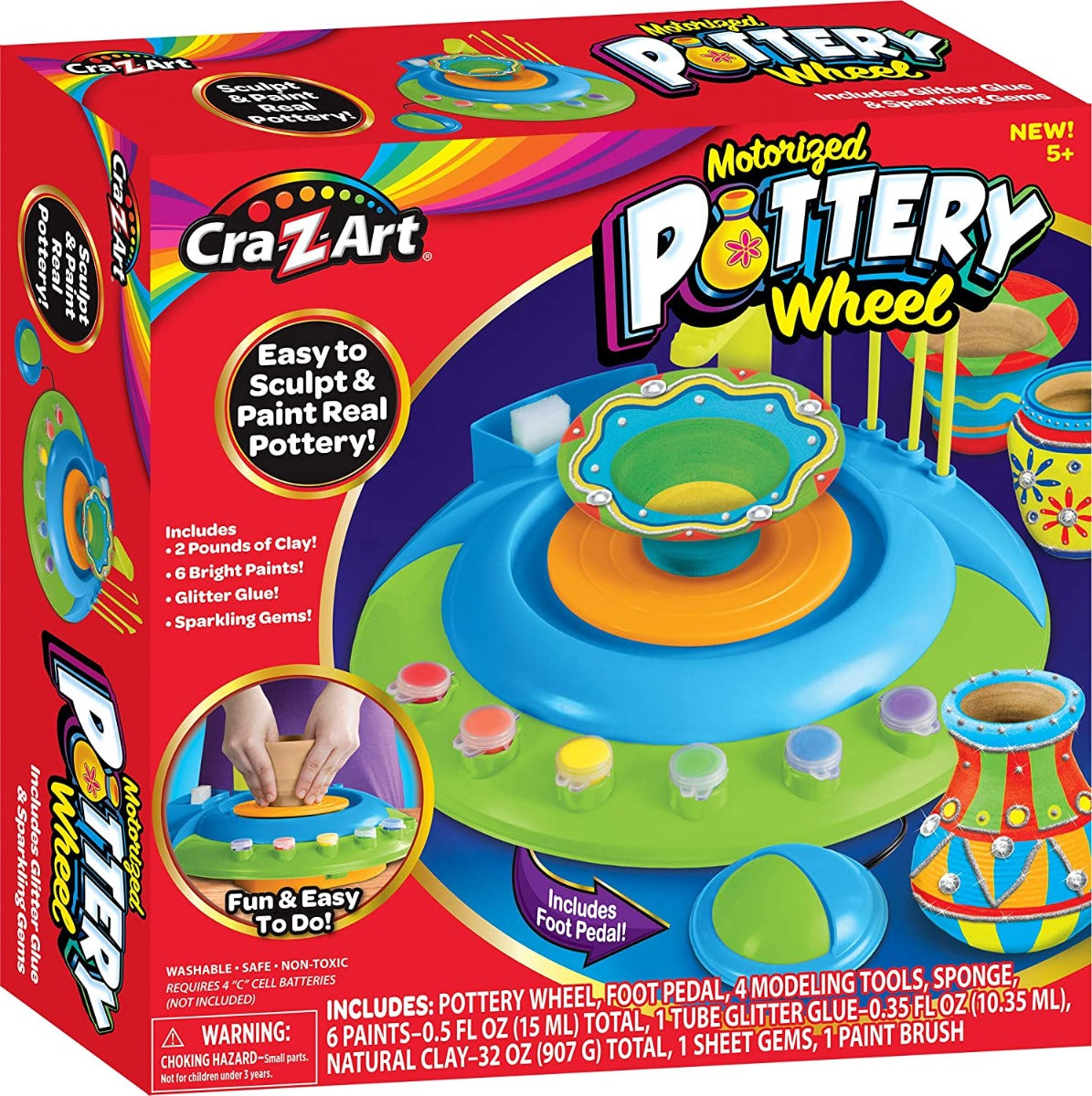 Buy Cra Z Art Real Motorized Pottery Wheel Activity Set for Kids | Yallatoys.com