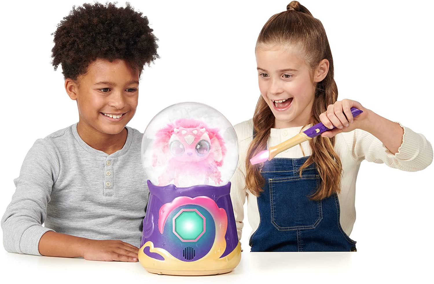 Buy Magic Mixies Magical Misting Crystal Ball with Interactive 8 inch Pink Plush Toy and 80+ Sounds and Reactions | Yallatoys.com