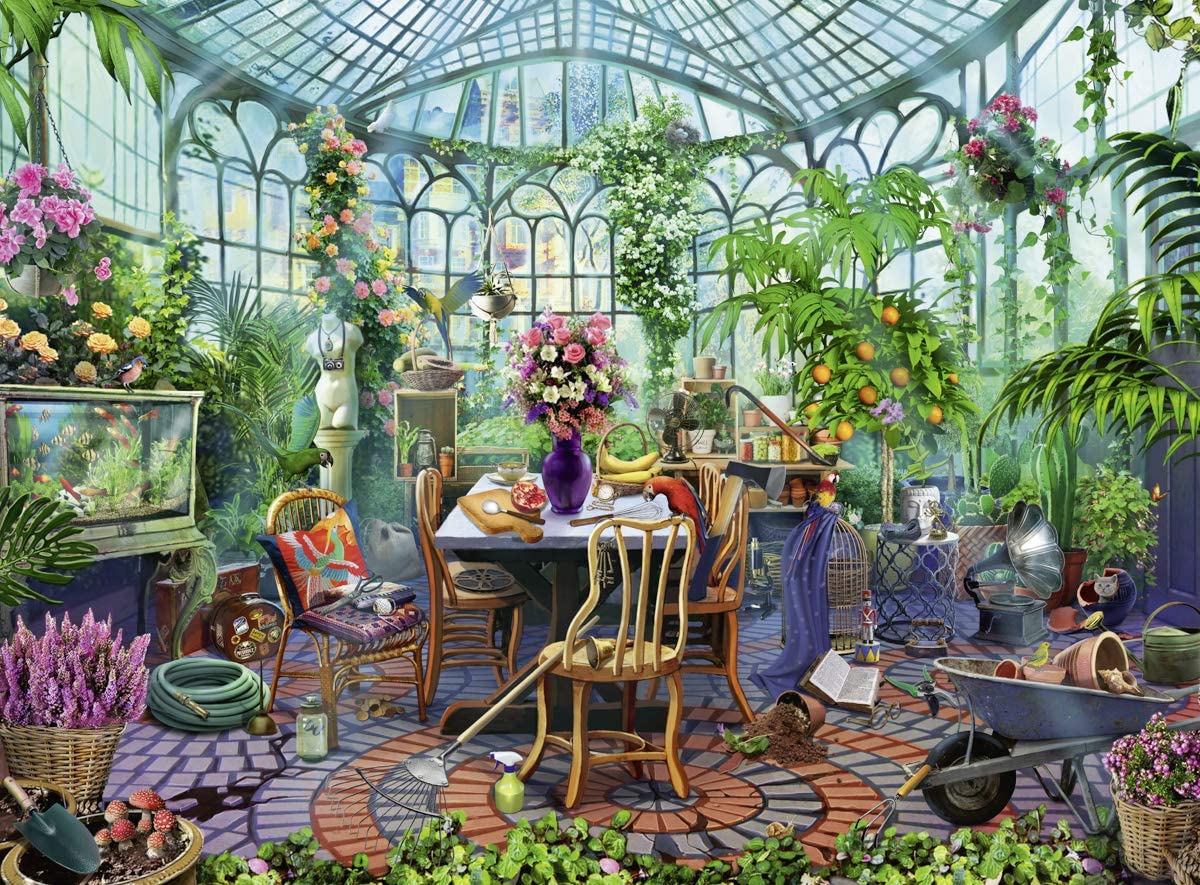 Buy Ravensburger Greenhouse Mornings 500pcs 2D Puzzle | Yallatoys.com