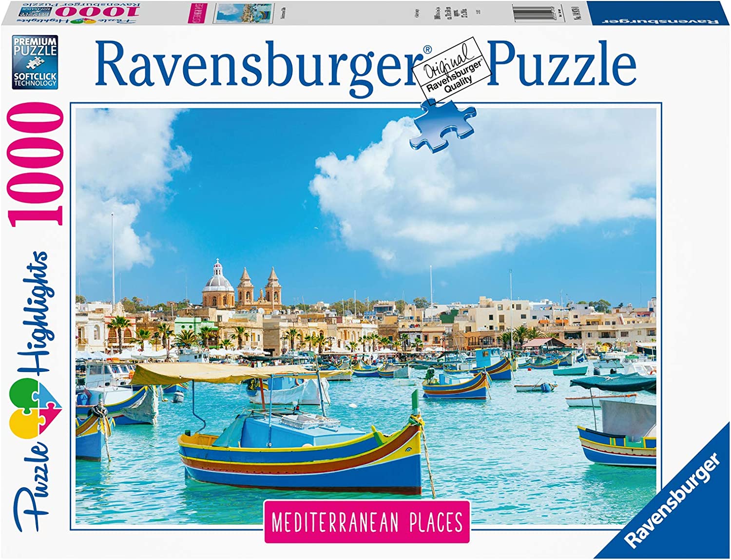 Buy Ravensburger Mediterranean Malta 1000pcs Jigsaw Puzzle | Yallatoys.com