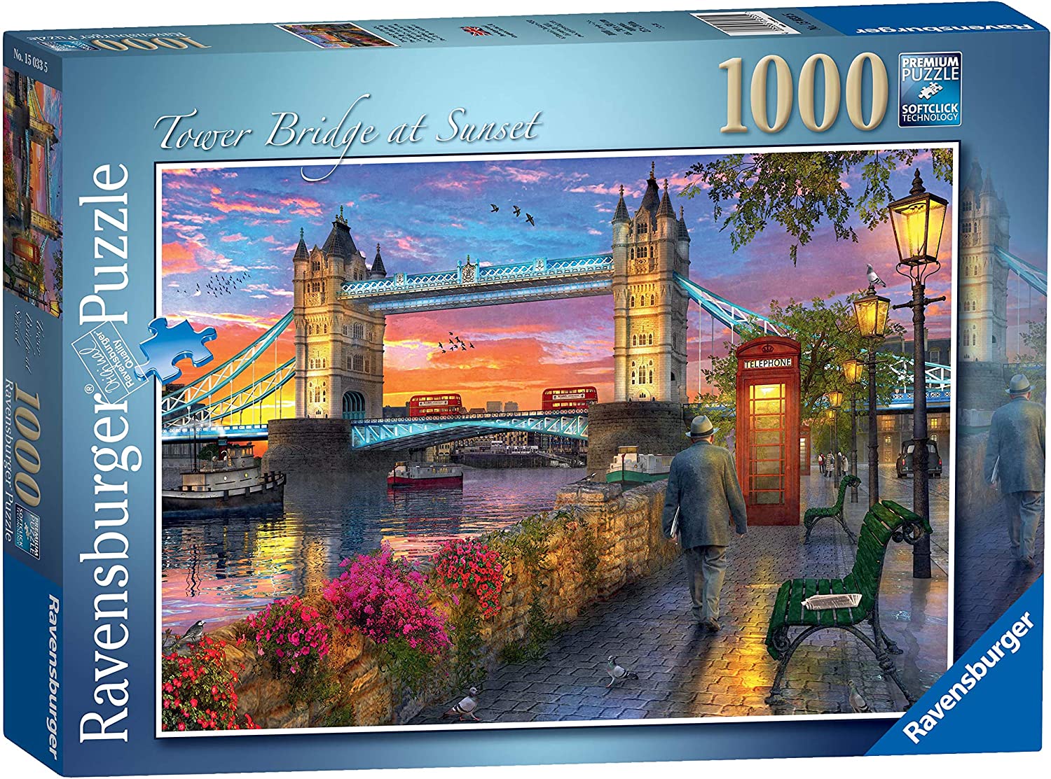 Buy Ravensburger Tower Bridge of London at Sunset 1000pcs Jigsaw Puzzle | Yallatoys.com
