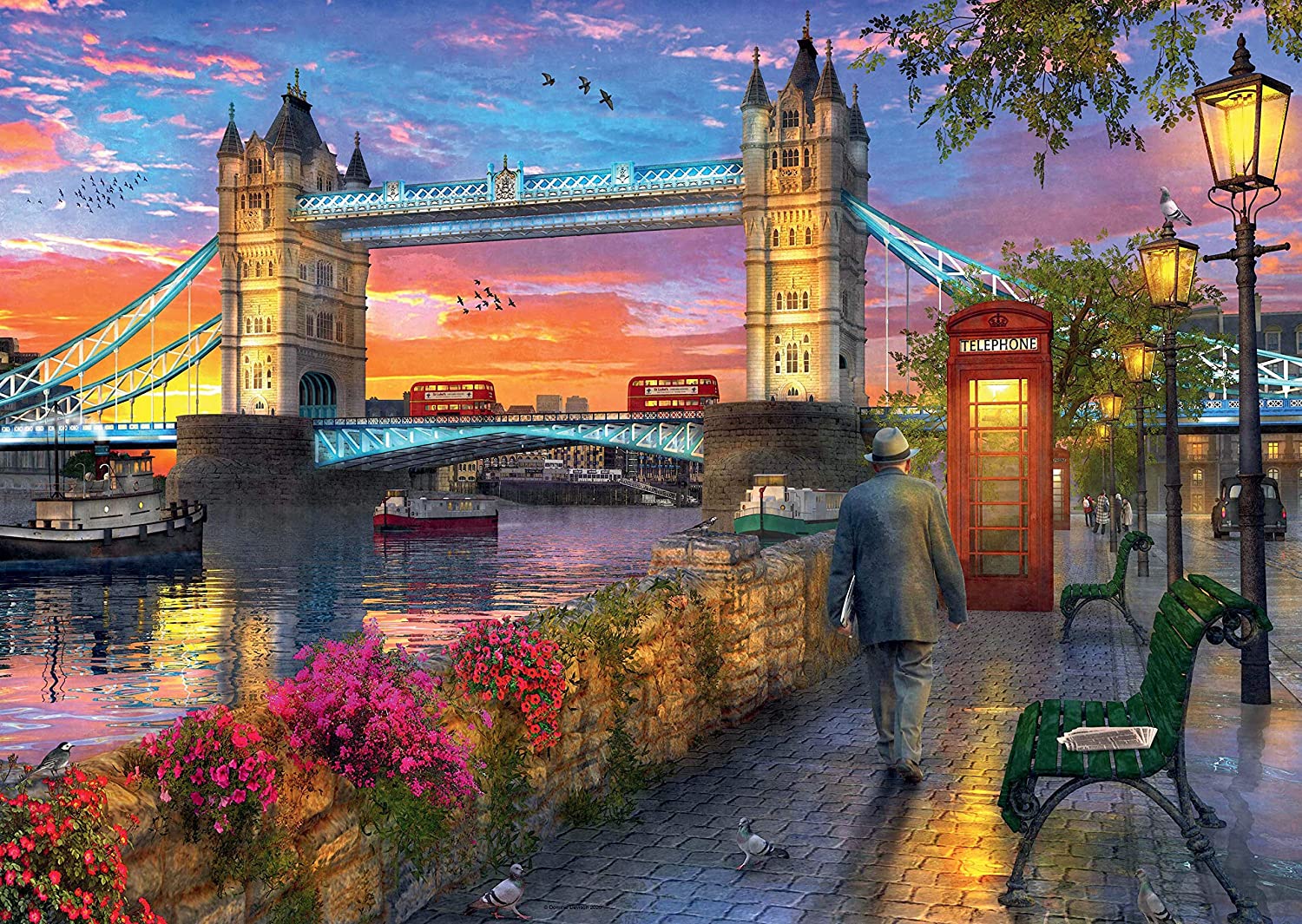 Buy Ravensburger Tower Bridge of London at Sunset 1000pcs Jigsaw Puzzle | Yallatoys.com