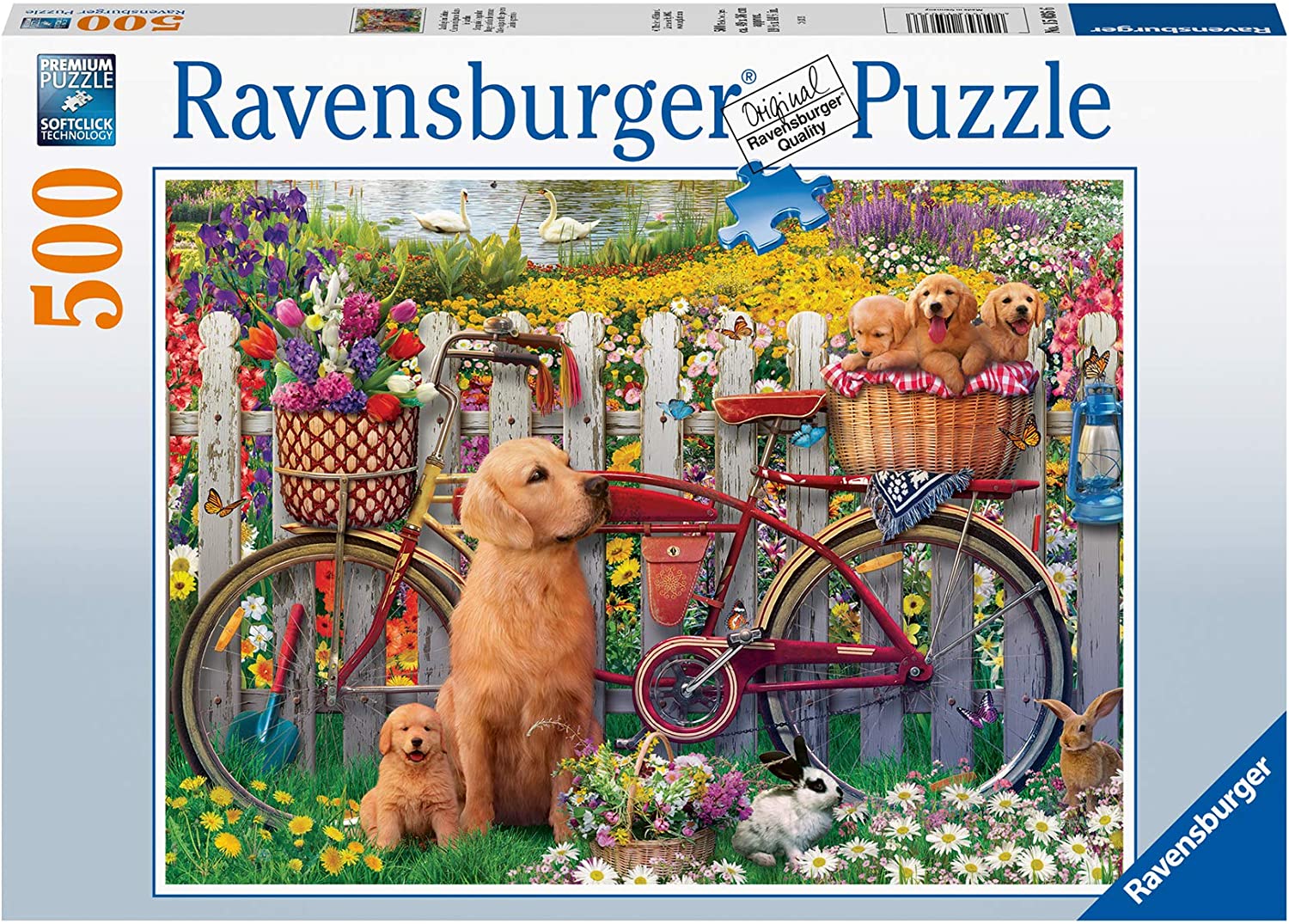 Buy Ravensburger Cute Dogs in The Garden 500Pcs 2D Puzzle | Yallatoys.com