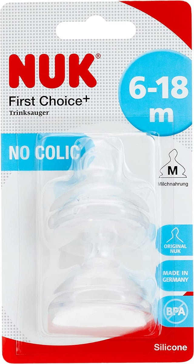 Nuk Fc Plus Teat Silicone S2 M 2/Blc Nuk Yallatoys
