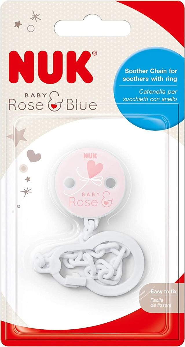 Nuk Sootherchain Tritan Ine Baby Rose Nuk Yallatoys