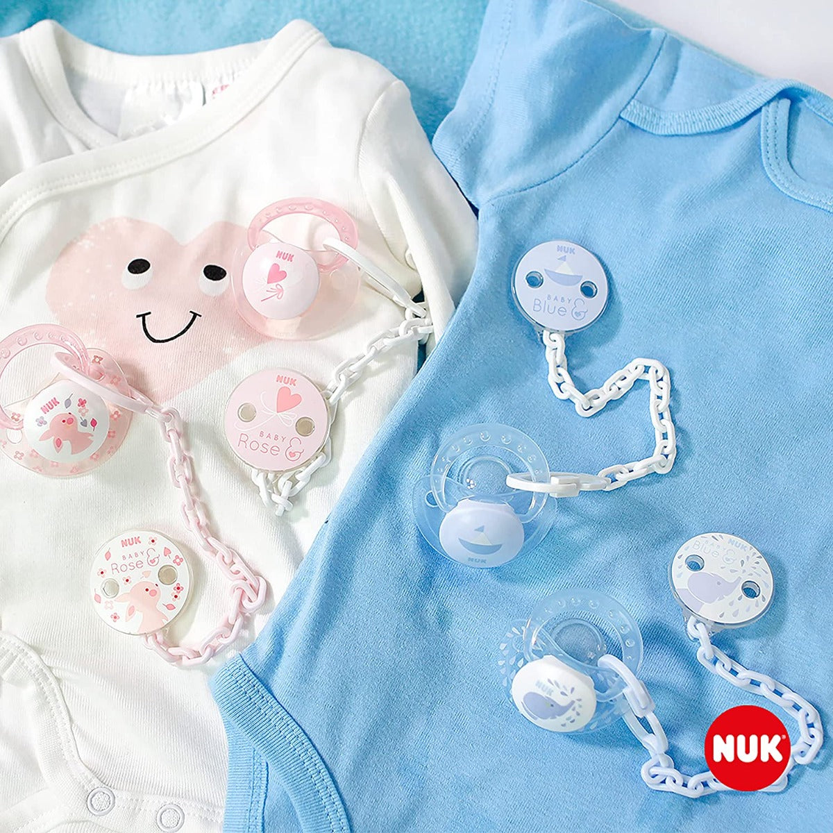 Nuk Sootherchain Tritan Ine Baby Rose Nuk Yallatoys