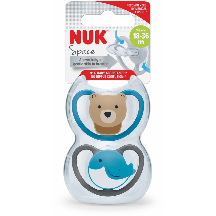 Nuk Pacifier 2.1 Si2 Ine Space 1/BoxÂ Â Â  Nuk Yallatoys