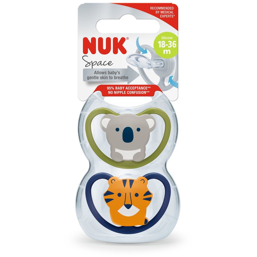Nuk Pacifier 2.1 Si2 Ine Space 1/BoxÂ Â Â  Nuk Yallatoys