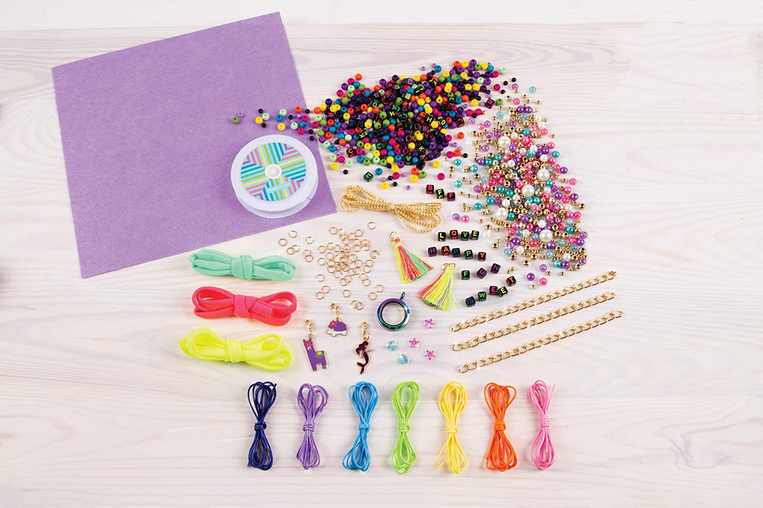 Buy Make It Real Mega DIY Craft Set Jewellery Design Necklaces and Bracelets Creative Kit | Yallatoys.com