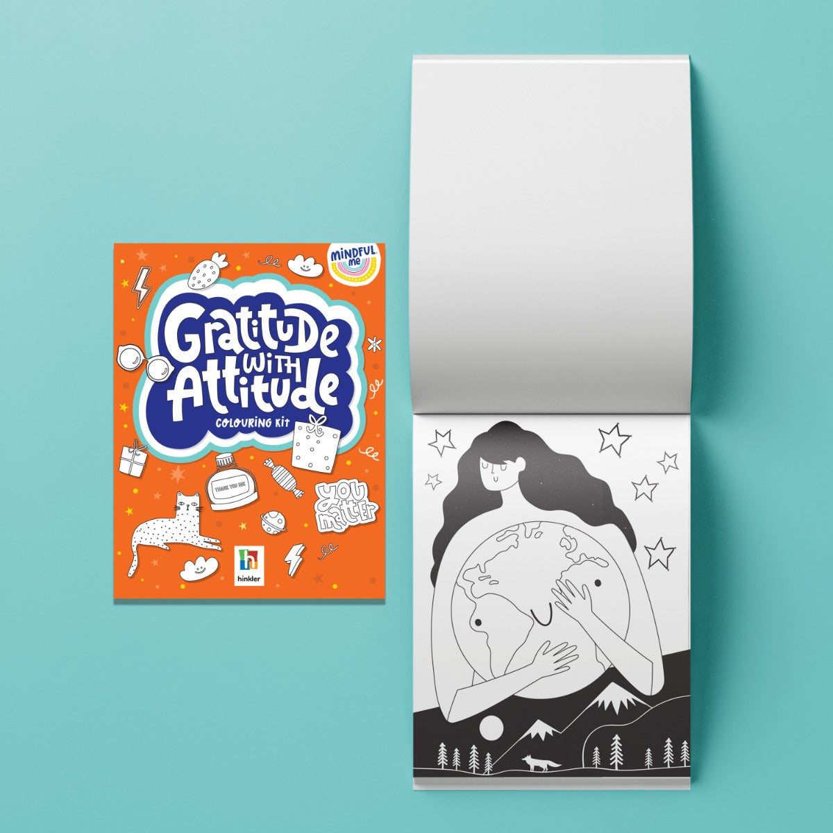 Buy Hinkler Mindful Me Gratitude with Attitude Colouring Kit | Yallatoys.com