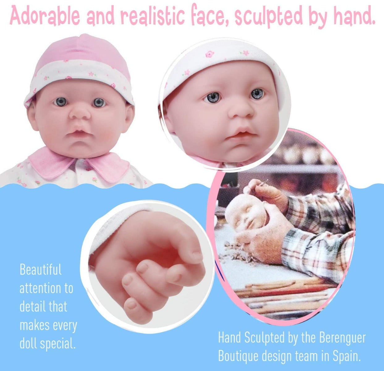Buy Jc Toys La Baby Play Doll 20inch Soft Body Baby Doll in baby outfit Pink | Yallatoys.com