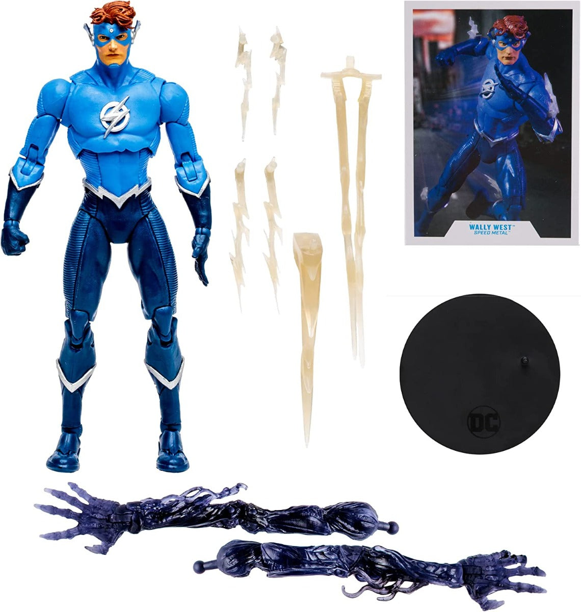 Buy DC Multiverse Build A 7inch Speed Metal Wally West Action Figure | Yallatoys.com