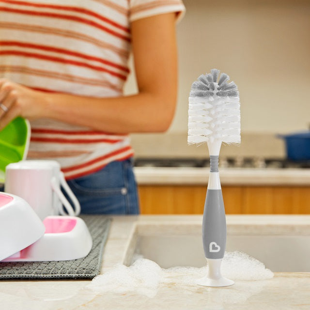 Munchkin - Bristle Bottle Brush -  Grey Munchkin Yallatoys