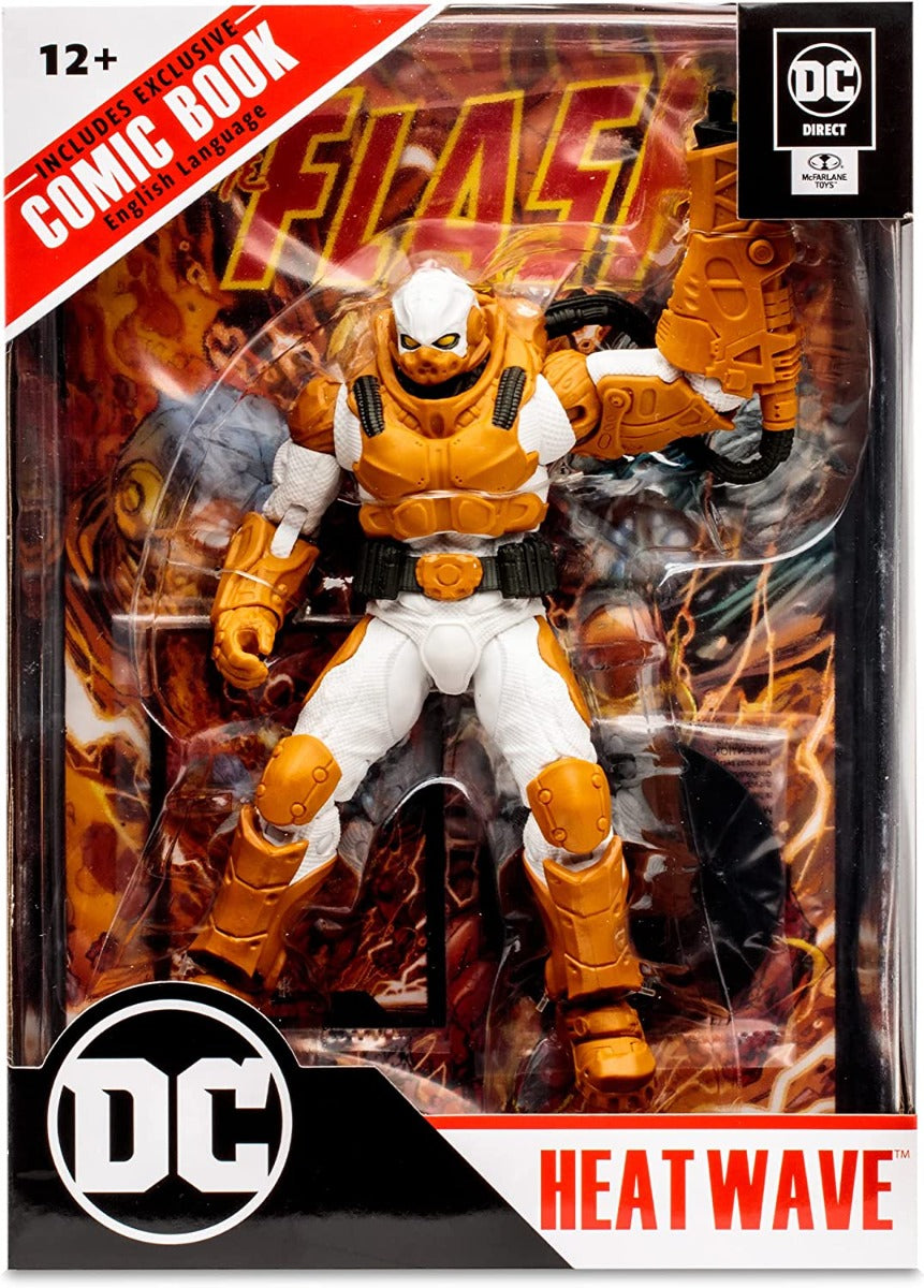 Buy DC Direct The Flash Heat Wave 7inch Action Figure with Comic Wave 2 | Yallatoys.com
