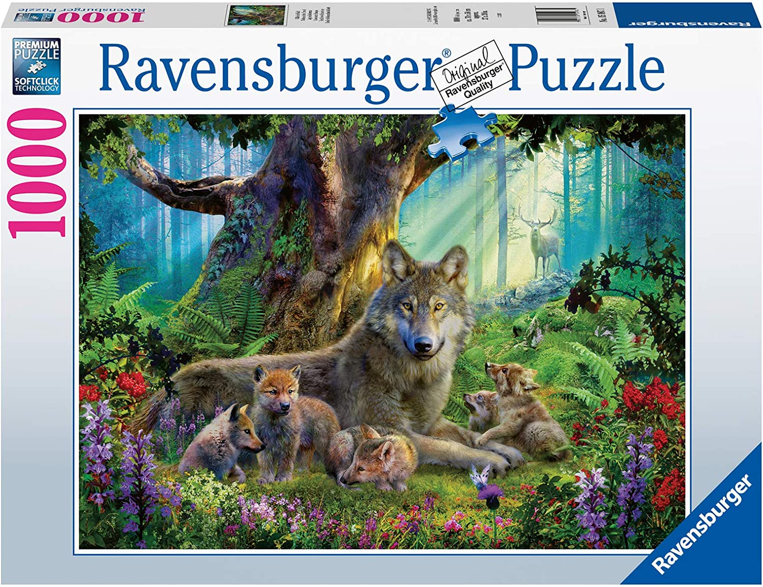 Buy Ravensburger Wolves in The Forest 1000pcs Puzzle | Yallatoys.com