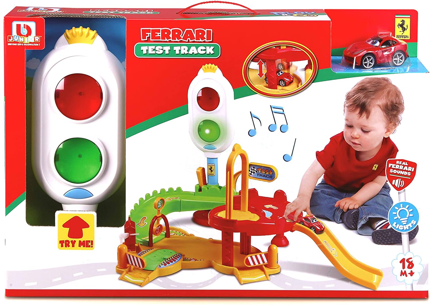 Buy BB Junior Ferrari Test Track With F12berlinetta Car | Yallatoys.com