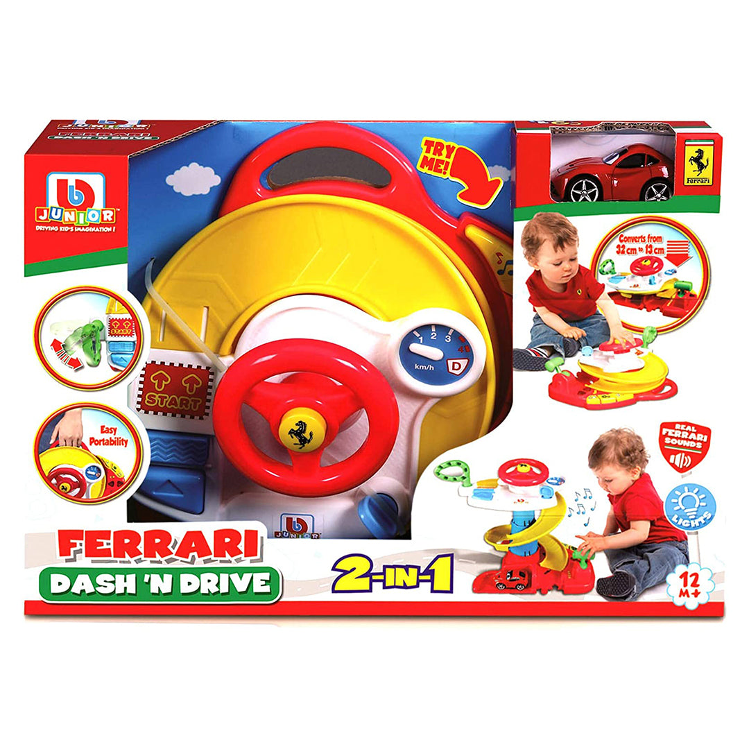 Buy BB Junior Play & Go Ferrari Dash N Drive 2 in 1 Set | Yallatoys.com