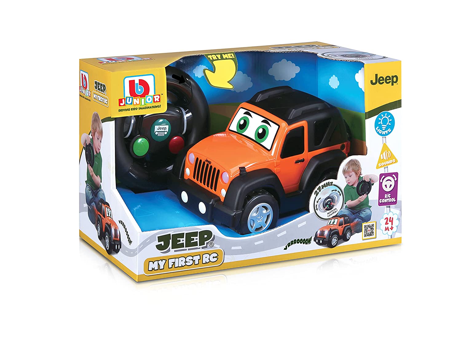 Buy BB Junior Play & Go Jeep My First Remote Control Jeep Wrangler | Yallatoys.com