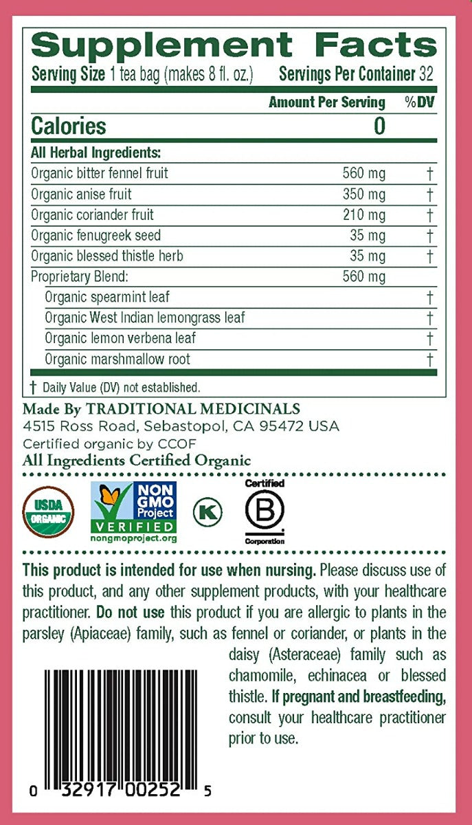 TM MOTHERS MILK 16 TEA Traditional Medicinal Tea Yallatoys
