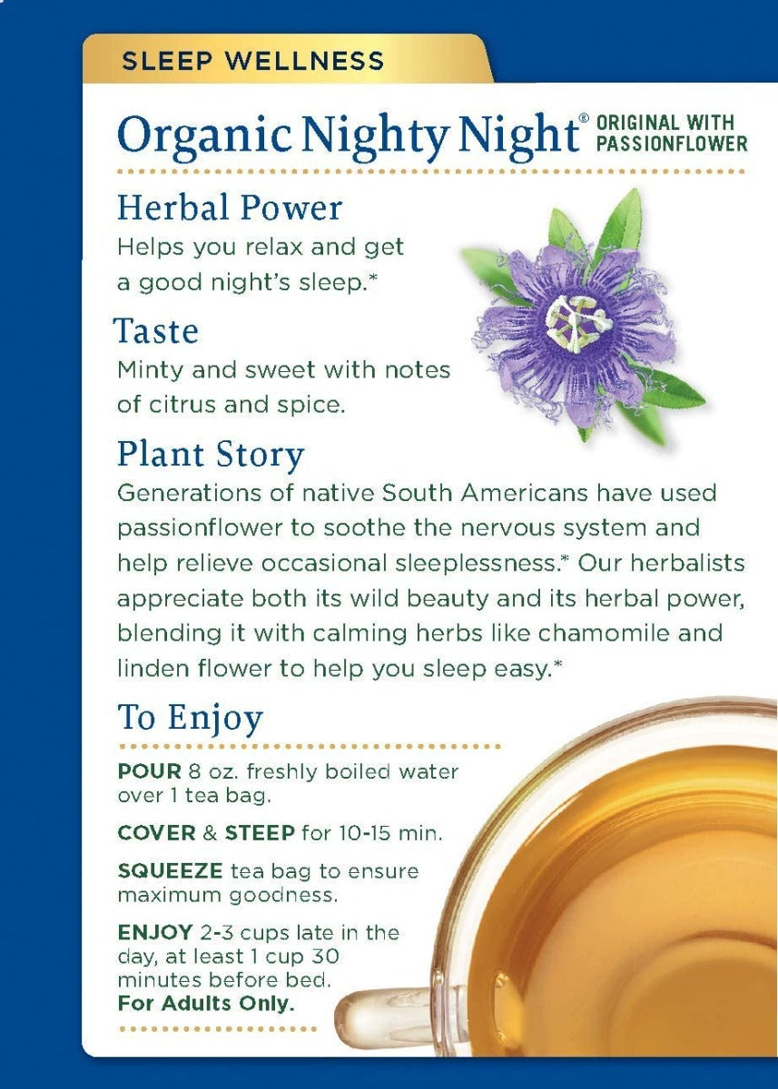 TM NIGHTY NIGHT 16 TEA Traditional Medicinal Tea Yallatoys
